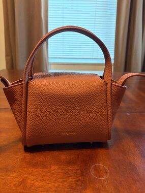 Brown Leather Top-Handle Women’s Bag